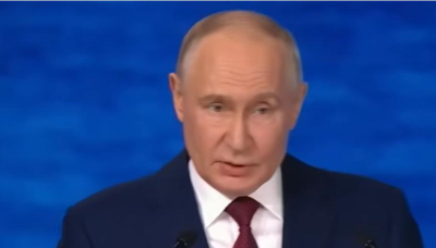 ИИ синтез и анализ на речта Владимир Путин на Санкт Петербургския