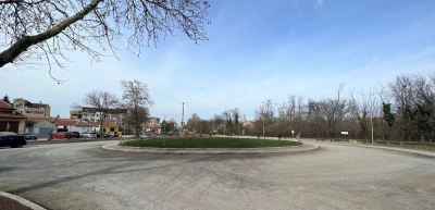 На 13 март започва поетапното асфалтиране на новото кръгово кръстовище до