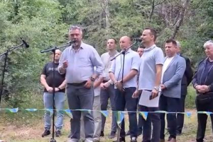 Слово на кмета на Община &quot;Тунджа&quot; Станчо Ставрев в местността Църквището край село Голям Манастир
