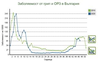 В пъти по малко  от средното са грипоподобните заболявания, регистрирани в област Ямбол