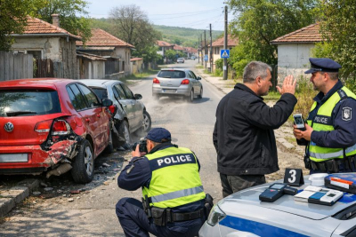 Блъска и бяга. Отказва проба с техническо средство ца алкохол и наркотици